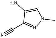 4-amino-1-methyl-1H-pyrazole-3-carbonitrile Struktur