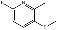 6-fluoro-2-methyl-3-(methylthio)pyridine Struktur