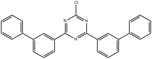 2-chloro-4,6-di(biphenyl-3-yl)-1,3,5-triazine Structure