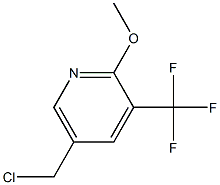 5-(Chloromethyl)-2-methoxy-3-(trifluoromethyl)pyridine Structure