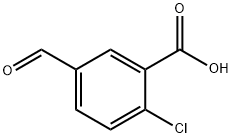 2-chloro-5-formylbenzoic acid 化学構造式