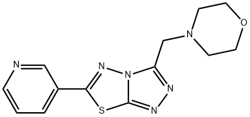 3-(morpholin-4-ylmethyl)-6-(pyridin-3-yl)[1,2,4]triazolo[3,4-b][1,3,4]thiadiazole|