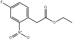 4-氟-2-硝基苯乙酸乙酯 结构式