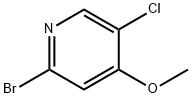 2-Bromo-5-chloro-4-methoxypyridine 化学構造式