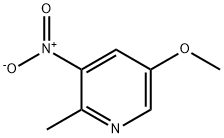 5-Methoxy-2-methyl-3-nitro-pyridine Struktur