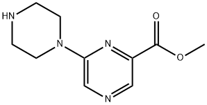 methyl 6-(piperazin-1-yl)pyrazine-2-carboxylate Struktur