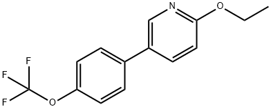2-Ethoxy-5-(4-(trifluoromethoxy)phenyl)pyridine Struktur