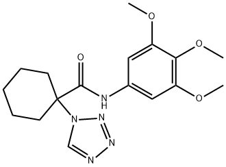 1-(1H-tetrazol-1-yl)-N-(3,4,5-trimethoxyphenyl)cyclohexanecarboxamide|