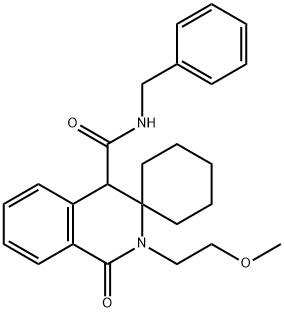 1212451-51-8 N-benzyl-2'-(2-methoxyethyl)-1'-oxo-1',4'-dihydro-2'H-spiro[cyclohexane-1,3'-isoquinoline]-4'-carboxamide