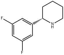 (S)-2-(3,5-difluorophenyl)piperidine hydrochloride Struktur
