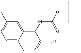 (S)-2-((叔丁氧基羰基)氨基)-2-(2,5-二甲基苯基)乙酸,1213218-45-1,结构式