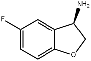 (3R)-5-FLUORO-2,3-DIHYDRO-1-BENZOFURAN-3-AMINE Struktur