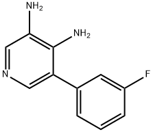 5-(3-fluorophenyl)pyridine-3,4-diamine Structure