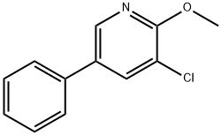 3-Chloro-2-methoxy-5-phenylpyridine Struktur