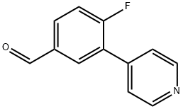 4-Fluoro-3-(pyridin-4-yl)benzaldehyde Struktur