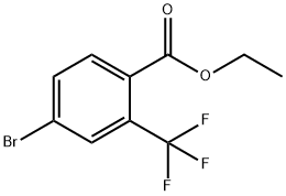 4-溴-2-(三氟甲基)苯甲酸乙酯,1214378-94-5,结构式