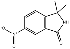 3,3-dimethyl-6-nitro-2,3-dihydro-1H-isoindol-1-one, 1214900-72-7, 结构式