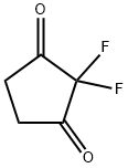 2,2-Difluorocyclopentane-1,3-dione Struktur