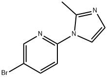 5-bromo-2-(2-methylimidazol-1-yl)pyridine 化学構造式