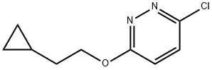 3-chloro-6-(2-cyclopropylethoxy)Pyridazine Struktur