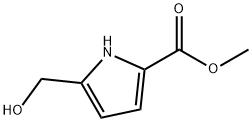 methyl 5-(hydroxymethyl)-1H-pyrrole-2-carboxylate Struktur