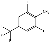 2-Fluoro-6-iodo-4-trifluoromethyl-phenylamine Structure