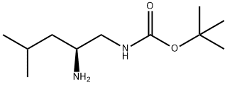 (S)-(2-Amino-4-methyl-pentyl)-carbamic acid tert-butyl ester Struktur