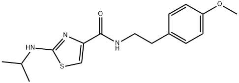 N-[2-(4-methoxyphenyl)ethyl]-2-(propan-2-ylamino)-1,3-thiazole-4-carboxamide Struktur