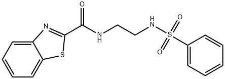 N-{2-[(phenylsulfonyl)amino]ethyl}-1,3-benzothiazole-2-carboxamide|