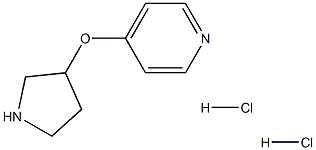 3-(4-吡啶氧基)吡咯烷盐酸盐 结构式