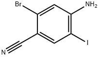 4-Amino-2-bromo-5-iodo-benzonitrile,1220099-40-0,结构式