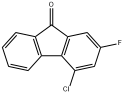 4-chloro-2-fluoro-9H-fluoren-9-one,1220967-84-9,结构式
