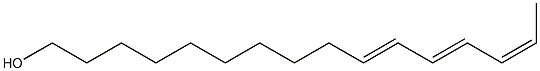 (10E,12E,14Z)-Hexadecatrien-1-ol 化学構造式