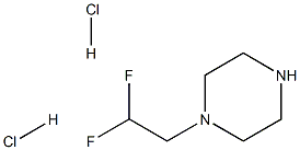 1-(2,2-ジフルオロエチル)ピペラジン 化学構造式