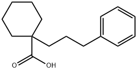 1-(3-phenylpropyl)cyclohexanecarboxylic acid Structure