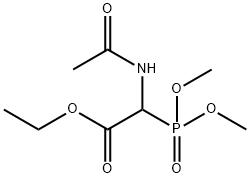 ETHYL 2-ACETAMIDO-2-(DIMETHOXYPHOSPHORYL)ACETATE 化学構造式