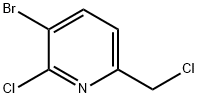 3-BROMO-2-CHLORO-6-(CHLOROMETHYL)PYRIDINE, 1227496-11-8, 结构式