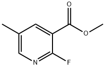 2-氟-5-甲基吡啶-3-羧酸甲酯 结构式