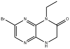 7-bromo-1-ethyl-3,4-dihydropyrazino[2,3-b]pyrazin-2(1H)-one Structure