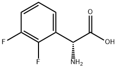 (2R)-2-AMINO-2-(2,3-DIFLUOROPHENYL)ACETIC ACID Struktur