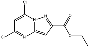 5,7-Dichloro-pyrazolo[1,5-a]pyrimidine-2-carboxylic acid ethyl ester Structure