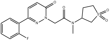 1232810-48-8 N-(1,1-dioxidotetrahydrothiophen-3-yl)-2-[3-(2-fluorophenyl)-6-oxopyridazin-1(6H)-yl]-N-methylacetamide