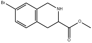 7-Bromo-1,2,3,4-tetrahydro-isoquinoline-3-carboxylic acid methyl ester Structure