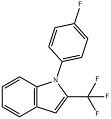 1-(4-Fluorophenyl)-2-(trifluoromethyl)-1H-indole,1233881-86-1,结构式