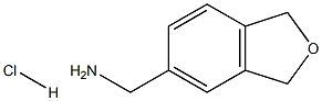 C-(1,3-Dihydro-isobenzofuran-5-yl)-methylamine hydrochloride 化学構造式