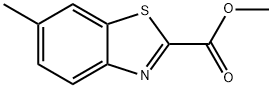 6-メチル-1,3-ベンゾチアゾール-2-カルボン酸メチル 化学構造式