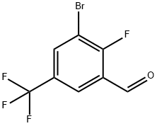 3-Bromo-2-fluoro-5-(trifluoromethyl)benzaldehyde Structure
