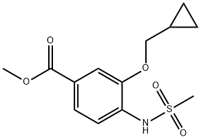 1239278-73-9 methyl 3-(cyclopropylmethoxy)-4-(methylsulfonamido)benzoate