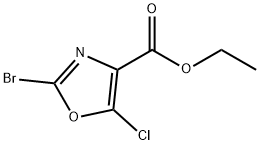 2-溴-5-氯唑-4-羧酸乙酯 结构式