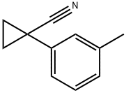 1-(3-methylphenyl)cyclopropane-1-carbonitrile 化学構造式
